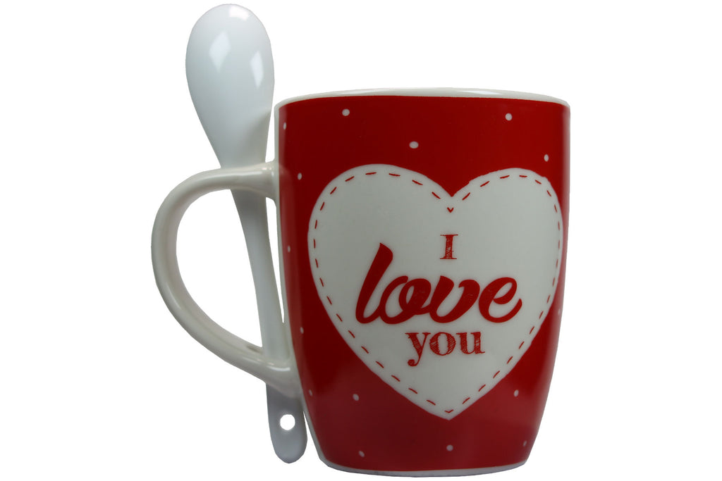 Jumbo Tasse XXL 300 ml mit Schriftzug "I love You" in Geschenkbox