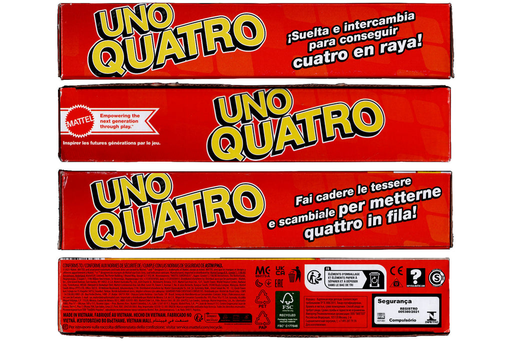 Uno Quattro von Mattel ab 7 Jahre 2-4 Spieler