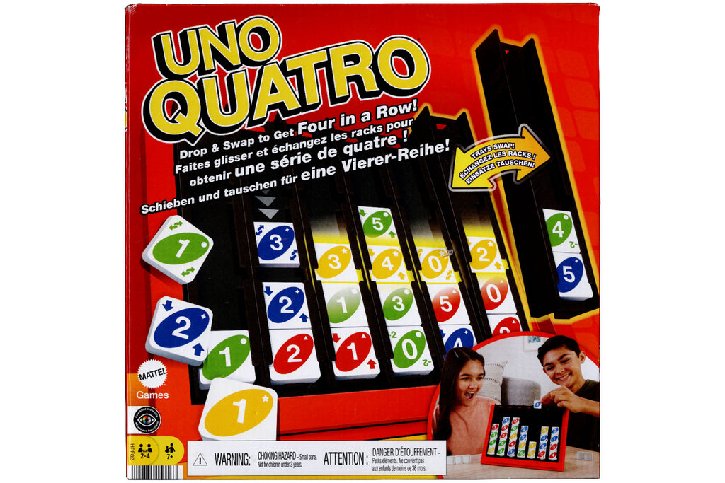 Uno Quattro von Mattel ab 7 Jahre 2-4 Spieler