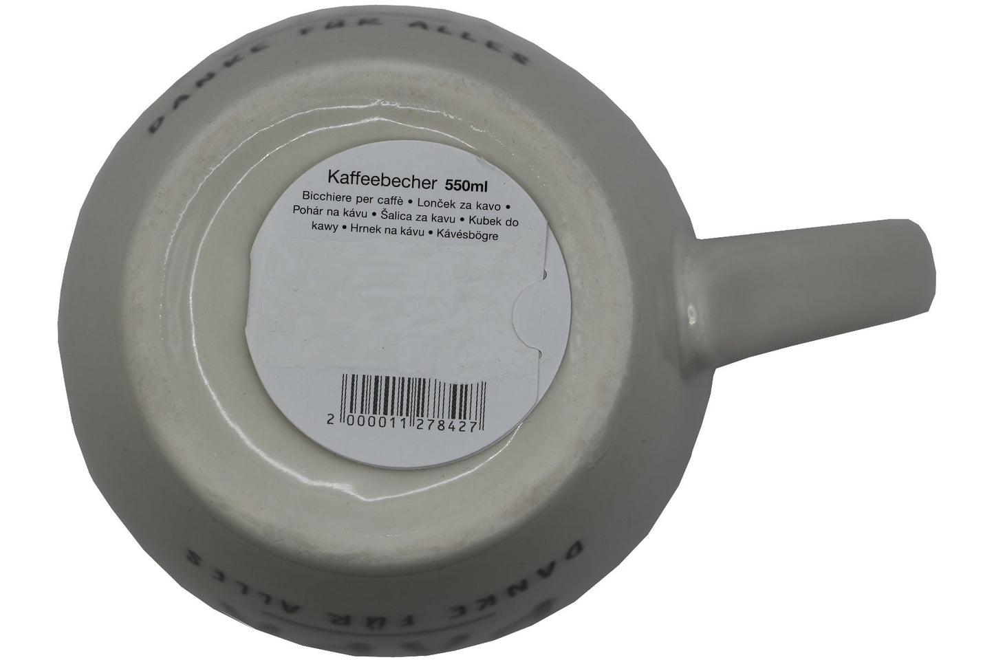 Jumbo Tasse XXL 550 ml mit Schriftzug "WELT Bester PAPA - DANKE FÜR ALLES"