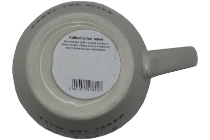 Jumbo Tasse XXL 550 ml mit Schriftzug "WELT Bester PAPA - DANKE FÜR ALLES"