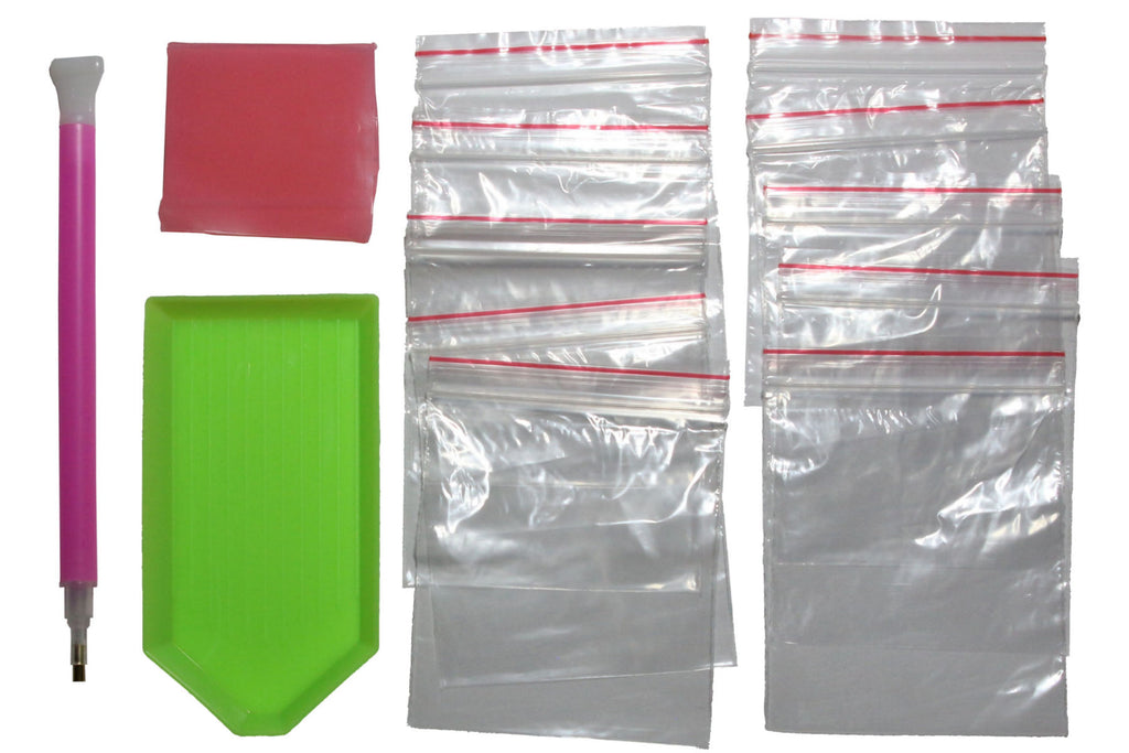 3 Katzen in Pfütze zu 3 Raubtiere Diamond Painting 30 Farben 30x40 cm  WB2618