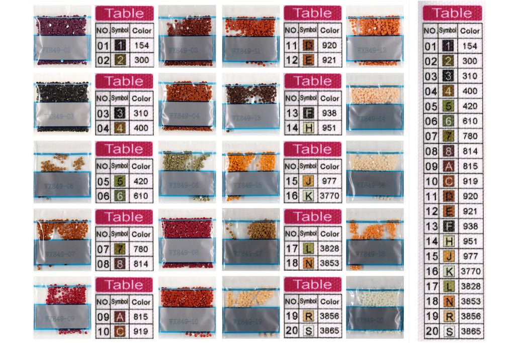 2 Pferdeköpfe von braunen Pferde Diamond Painting 20 Farben 40x30cm WX849