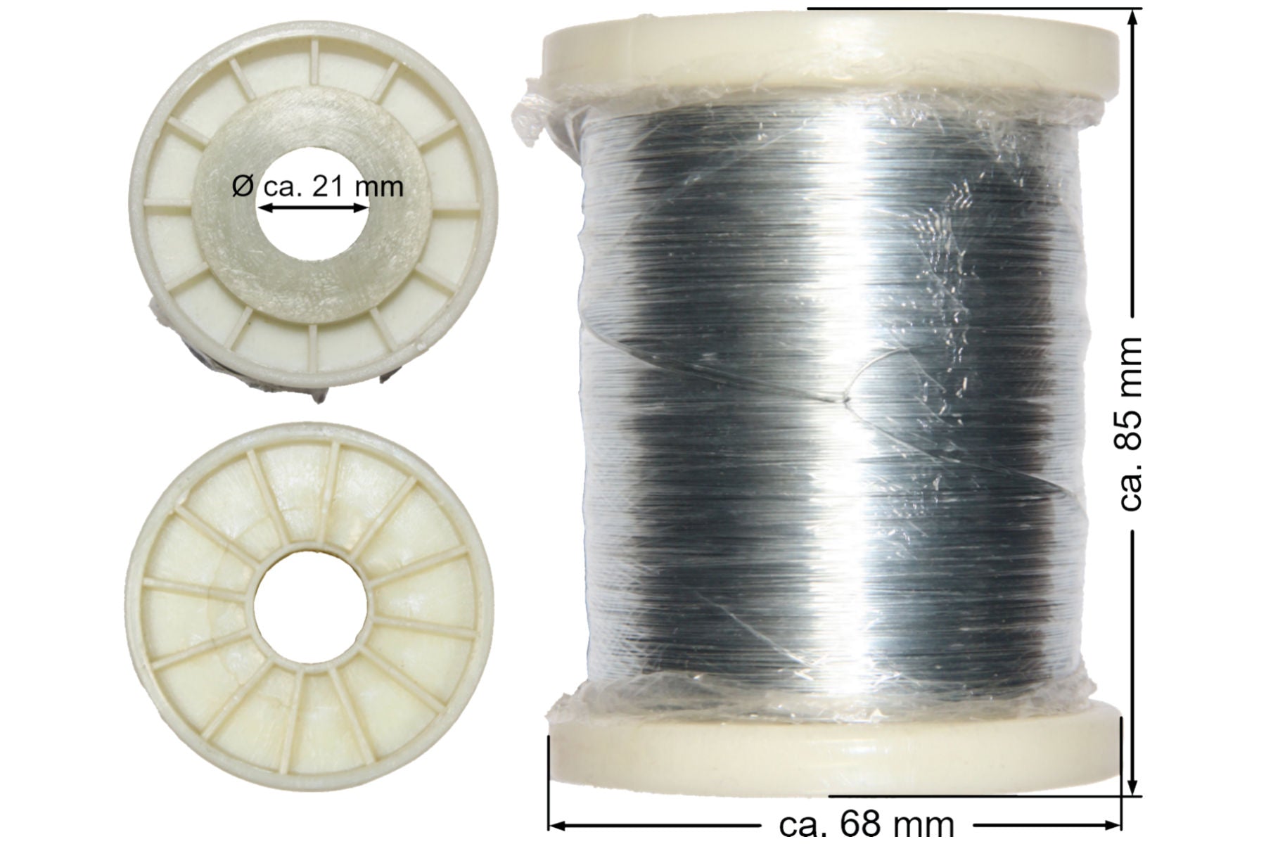 Wabendraht Ø 0,4 mm  250 g / 500 g zum Verdrahten von Wabenrähmchen