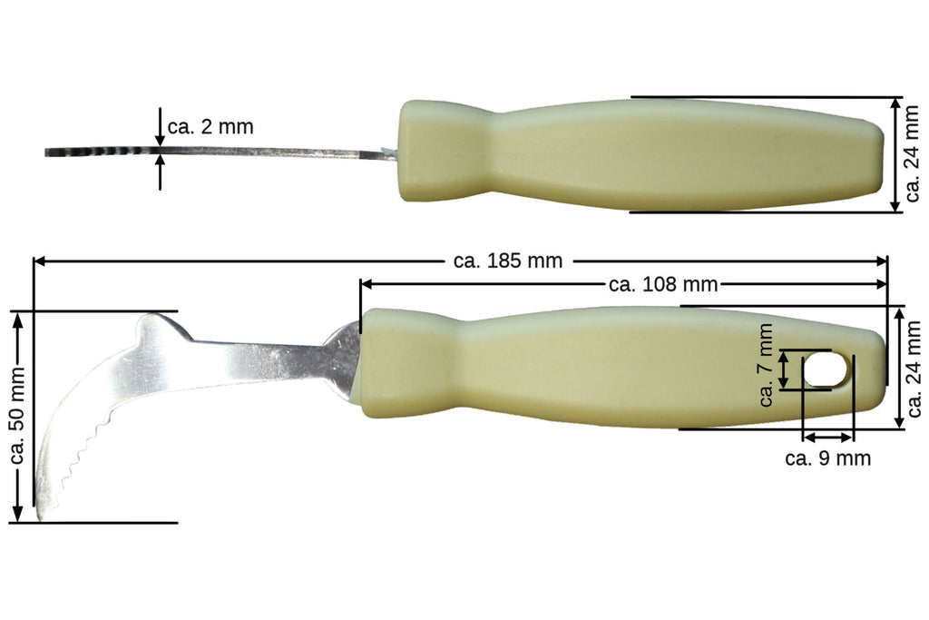 Wabenheber mit Kunststoffgriff Hebewerkzeug aus Edelstahl