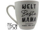 Jumbo Tasse XXL 550 ml mit Schriftzug "WELT Beste MAMA - DANKE FÜR ALLES"