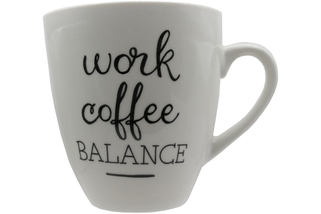 Jumbo Tasse XXL 880 ml "work coffee BALANCE"