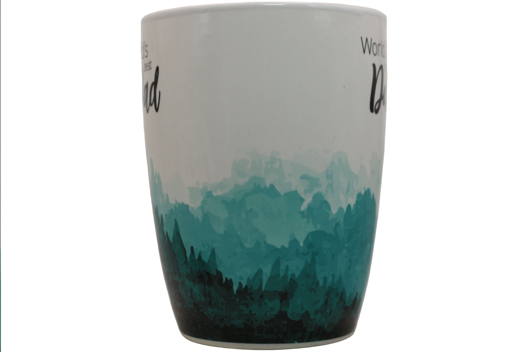 Jumbo Tasse XL 350 ml mit Schriftzug "World´s best Dad" mit grünen Waldbild