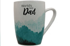 Jumbo Tasse XL 350 ml mit Schriftzug "World´s best Dad" mit grünen Waldbild