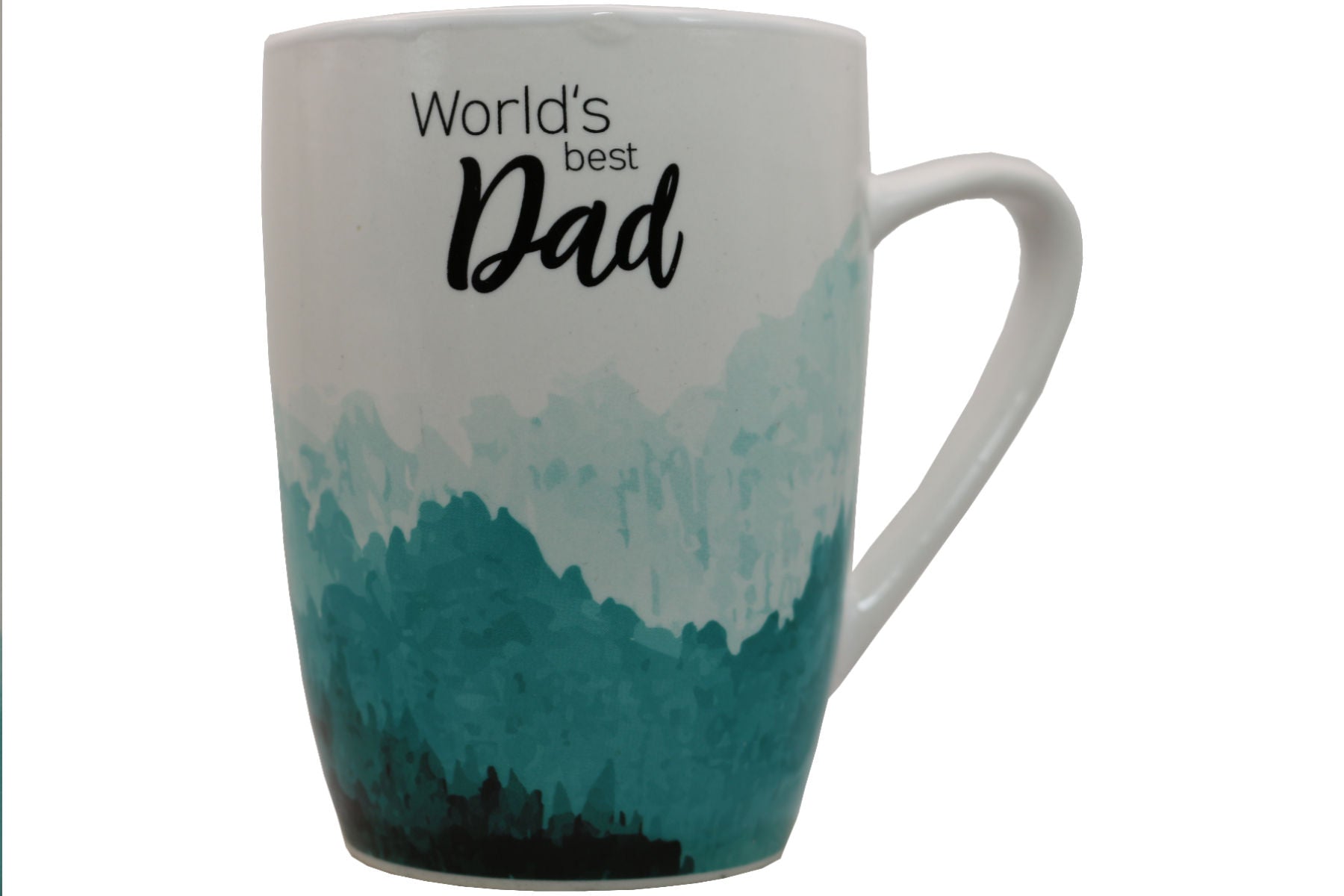 Jumbo Tasse XL 350 ml mit Schriftzug "World´s best Dad" mit grünen Waldbild