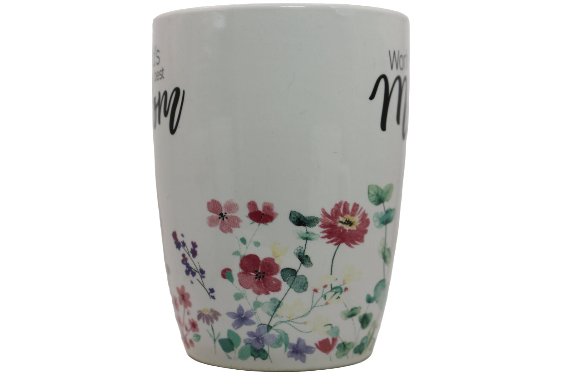 Jumbo Tasse XL 350 ml mit Schriftzug "World´s best Mom" mit Blumenwiese