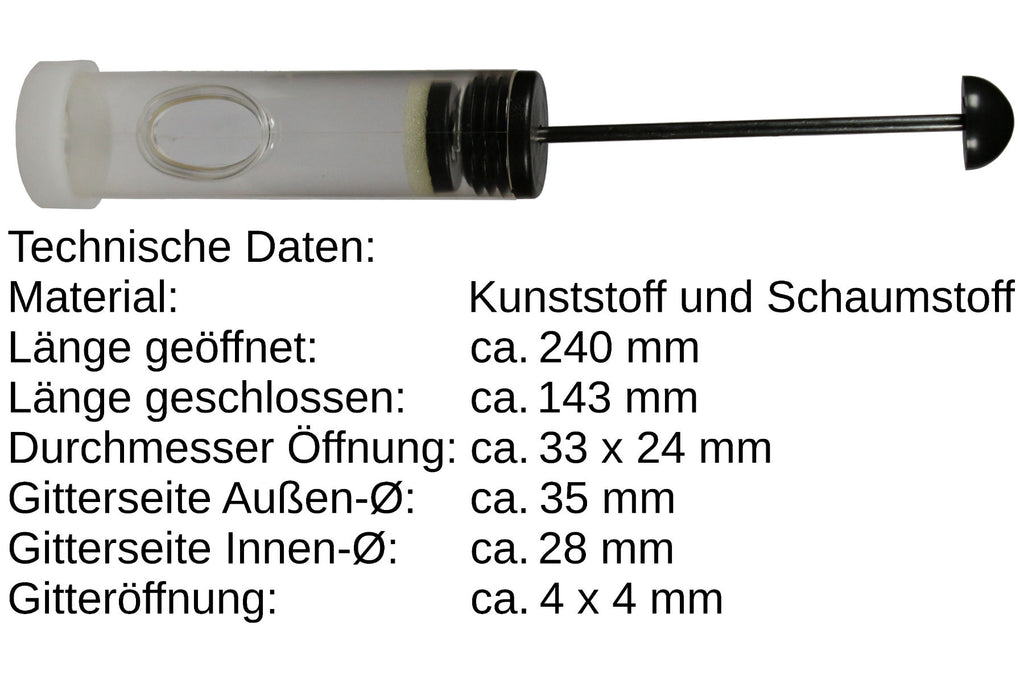 Zeichenrohr zum Markieren der Bienenkönigin mit Markierungsstift blau 2025