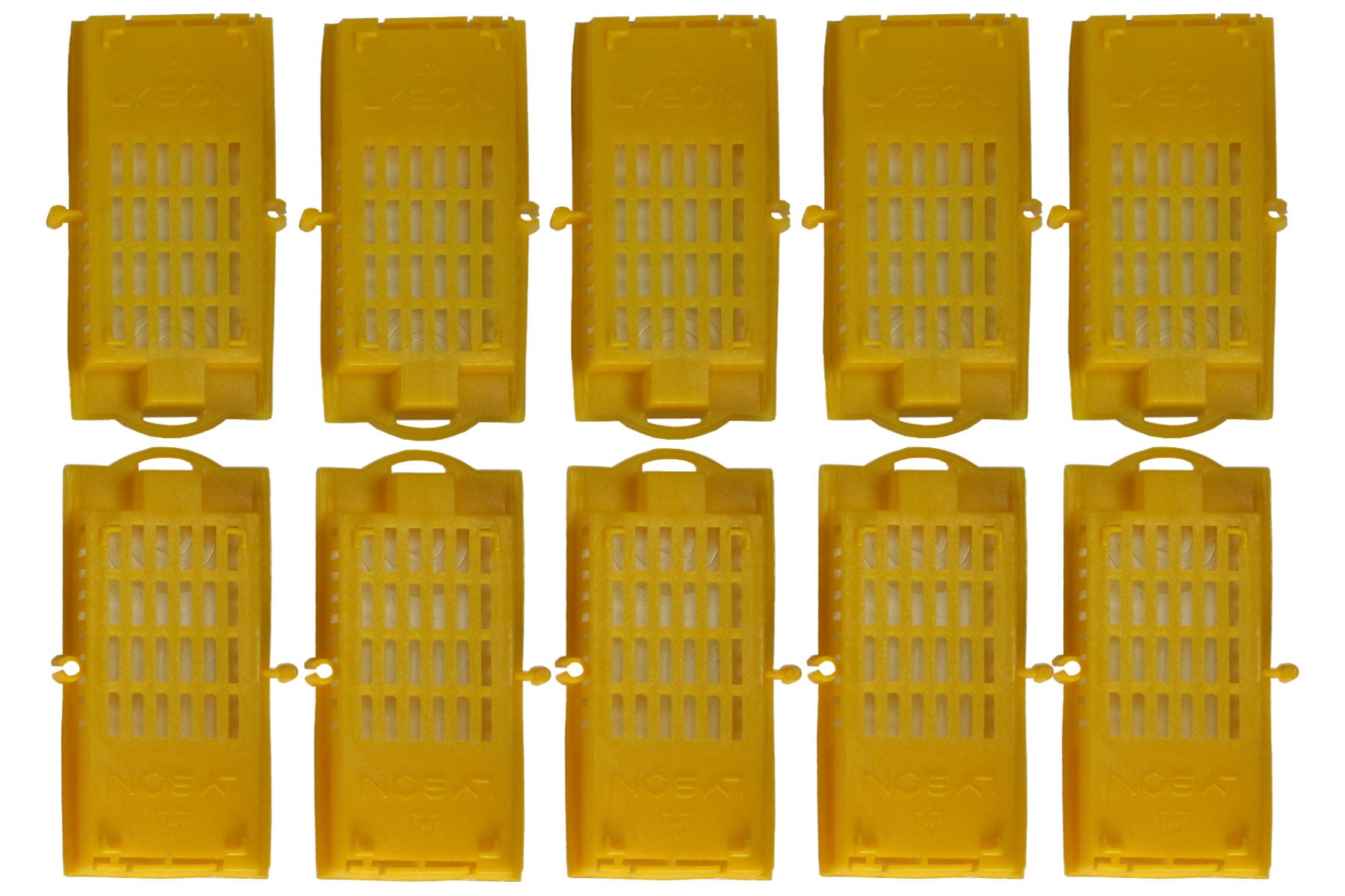 25 Stück Zusetzkäfig Versandkäfig gelb für Bienenköniginnenzucht
