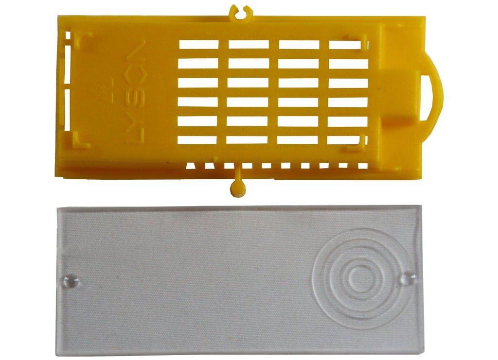 10 Stück Zusetzkäfig Versandkäfig gelb für Bienenköniginnenzucht