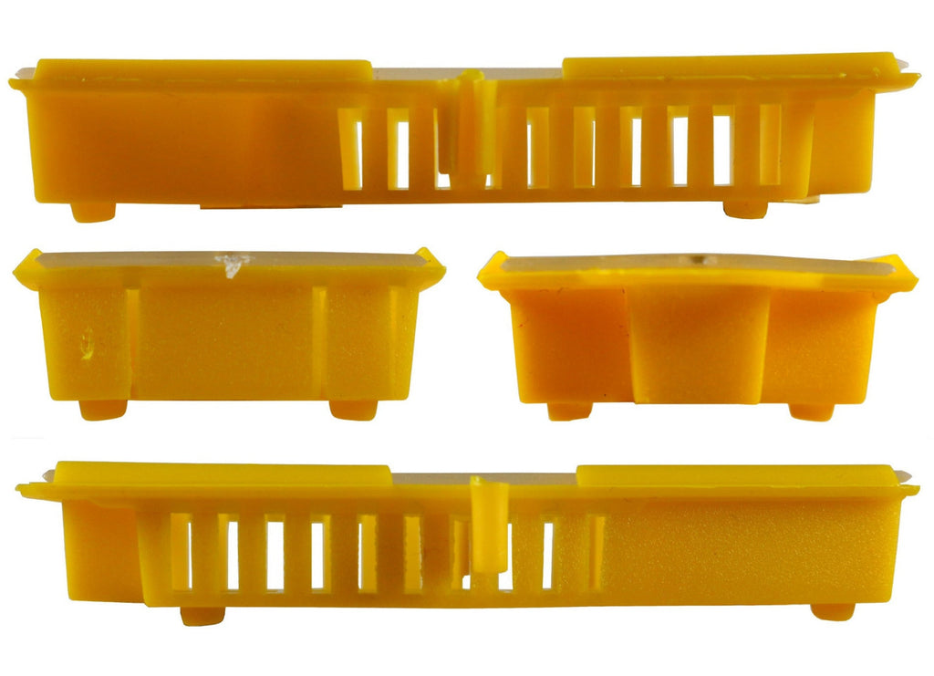 10 Stück Zusetzkäfig Versandkäfig gelb für Bienenköniginnenzucht