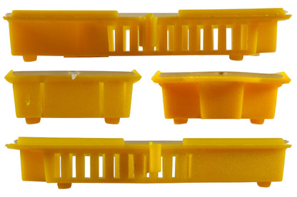 25 Stück Zusetzkäfig Versandkäfig gelb für Bienenköniginnenzucht