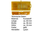 10 Stück Zusetzkäfig Versandkäfig gelb für Bienenköniginnenzucht