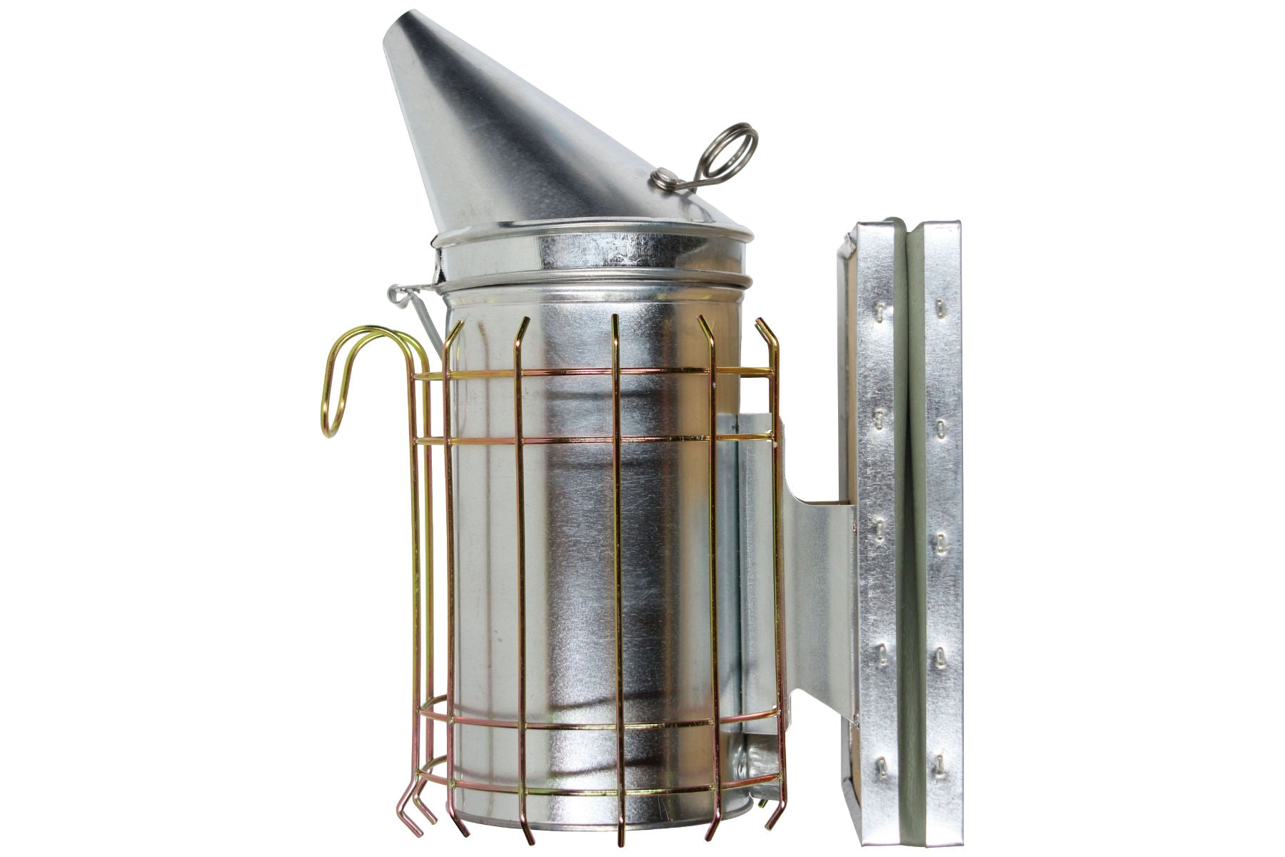 Imker Starter Set weiß 5 Teile Jacke Besen Smoker Stockmeißel Handschuhe