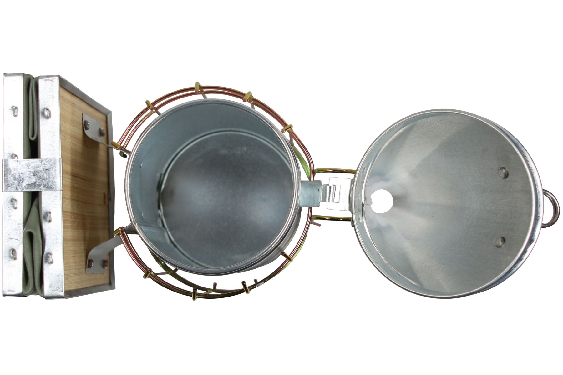 Imker Starter Set weiß 5 Teile Jacke Besen Smoker Stockmeißel Handschuhe