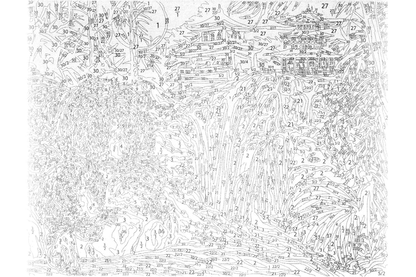 Tiger am Fluss Sequin Art 1524 Malen nach Zahlen ab 10 Jahre 382 x 292 mm