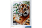 Portrait eines liegenden Sumatra Tigers Clementoni Puzzle 1000 Teile 50 x 69 cm
