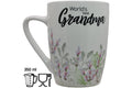 Jumbo Tasse XL 350 ml mit Schriftzug "World´s best Grandma" mit Blumenwiese