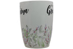 Jumbo Tasse XL 350 ml mit Schriftzug "World´s best Grandma" mit Blumenwiese