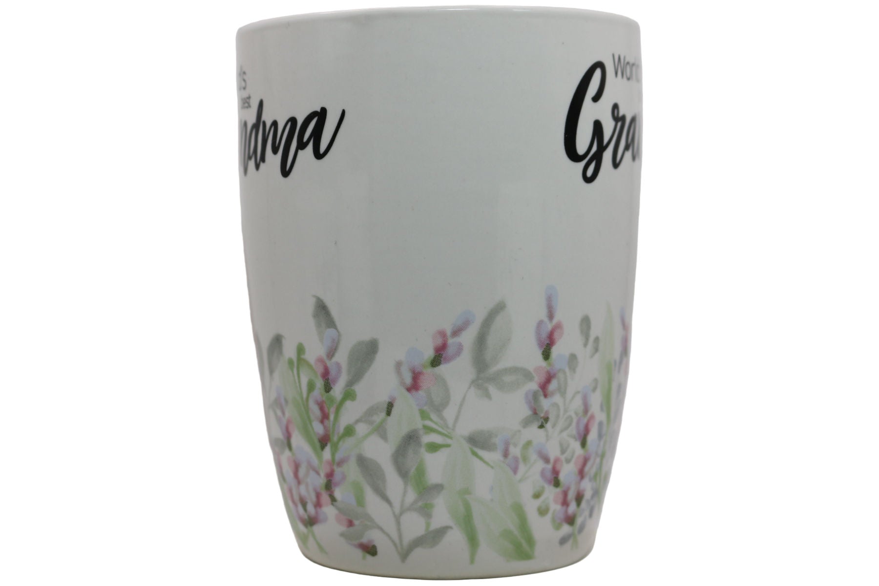 Jumbo Tasse XL 350 ml mit Schriftzug "World´s best Grandma" mit Blumenwiese