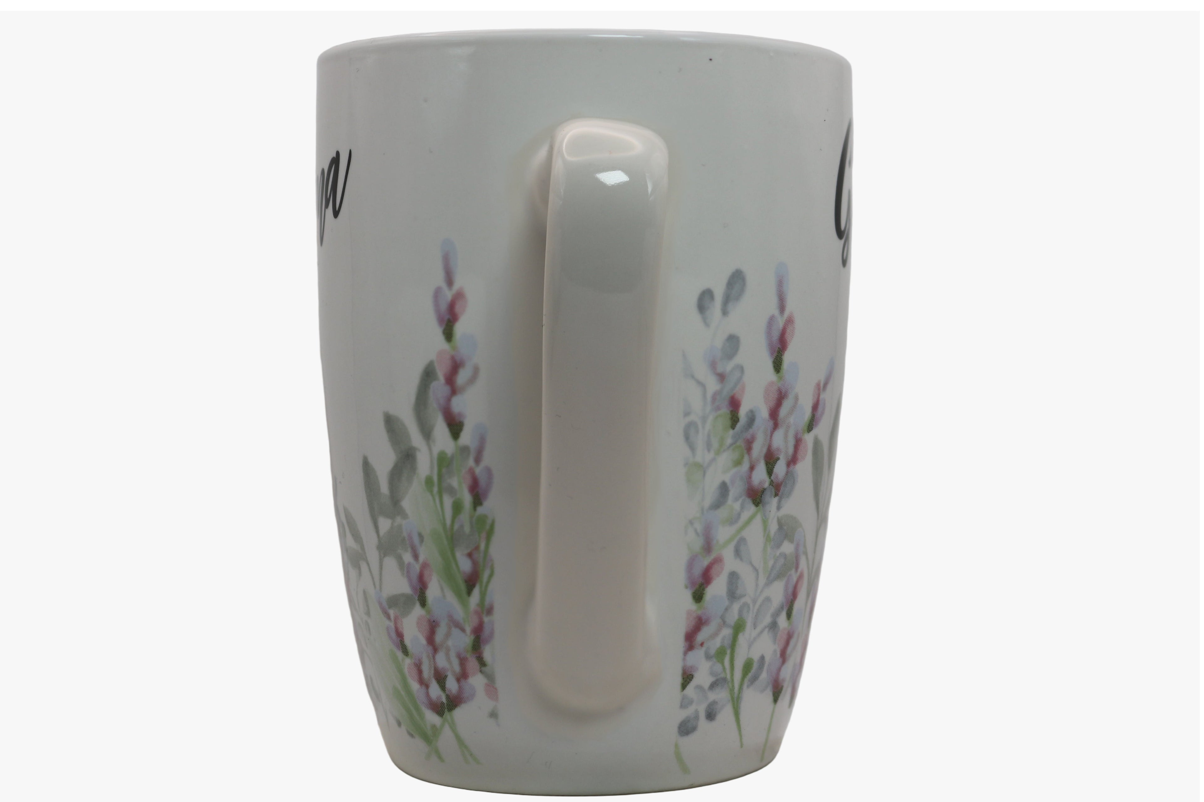 Jumbo Tasse XL 350 ml mit Schriftzug "World´s best Grandma" mit Blumenwiese