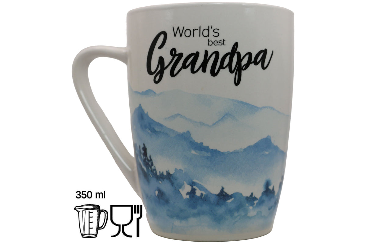 Keramiktasse XXL 350ml – World's best Grandpa