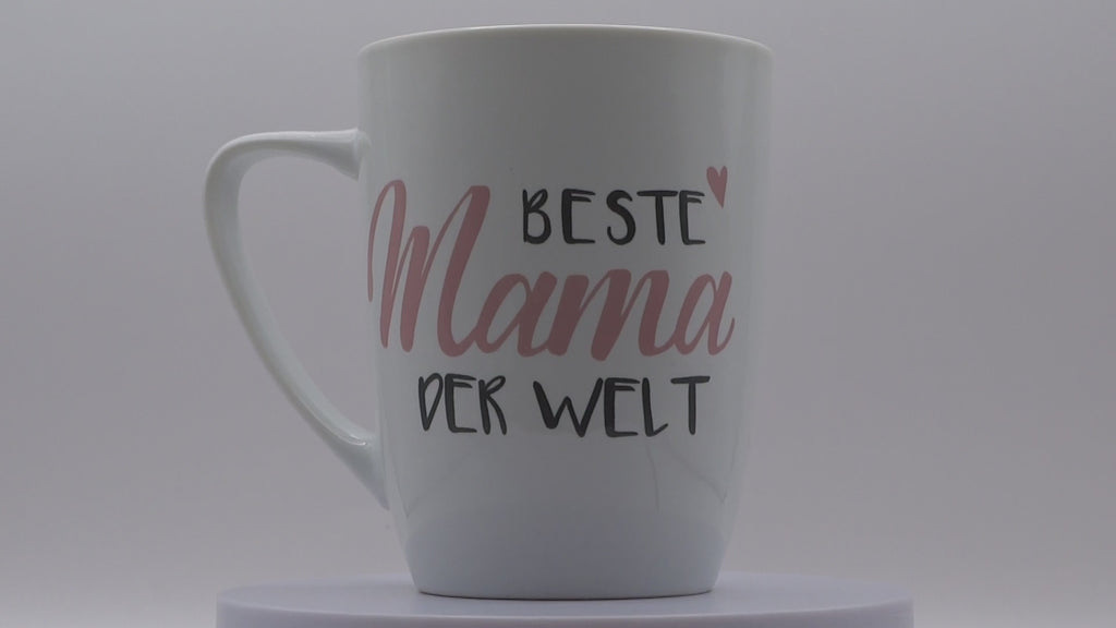 Jumbo Tasse XXL 350 ml mit Schriftzug "Beste Mama der Welt" auf 2 Seiten