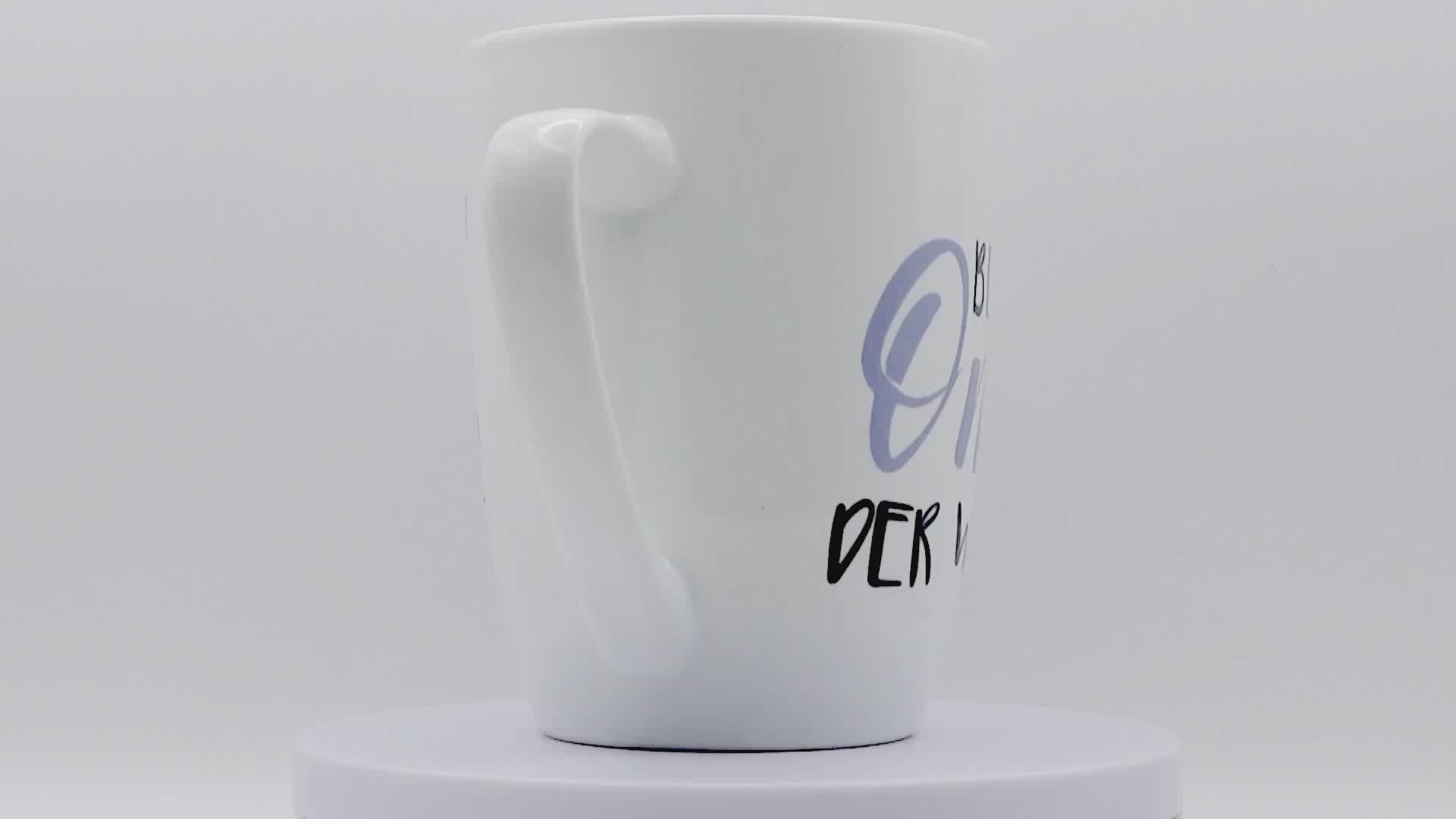 Jumbo Tasse XXL 380 ml mit Schriftzug "Beste Oma der Welt" auf 2 Seiten