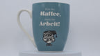Lustige  Jumbo-Tasse „Erst der Kaffee, dann die Arbeit" – 300 ml Porzellan