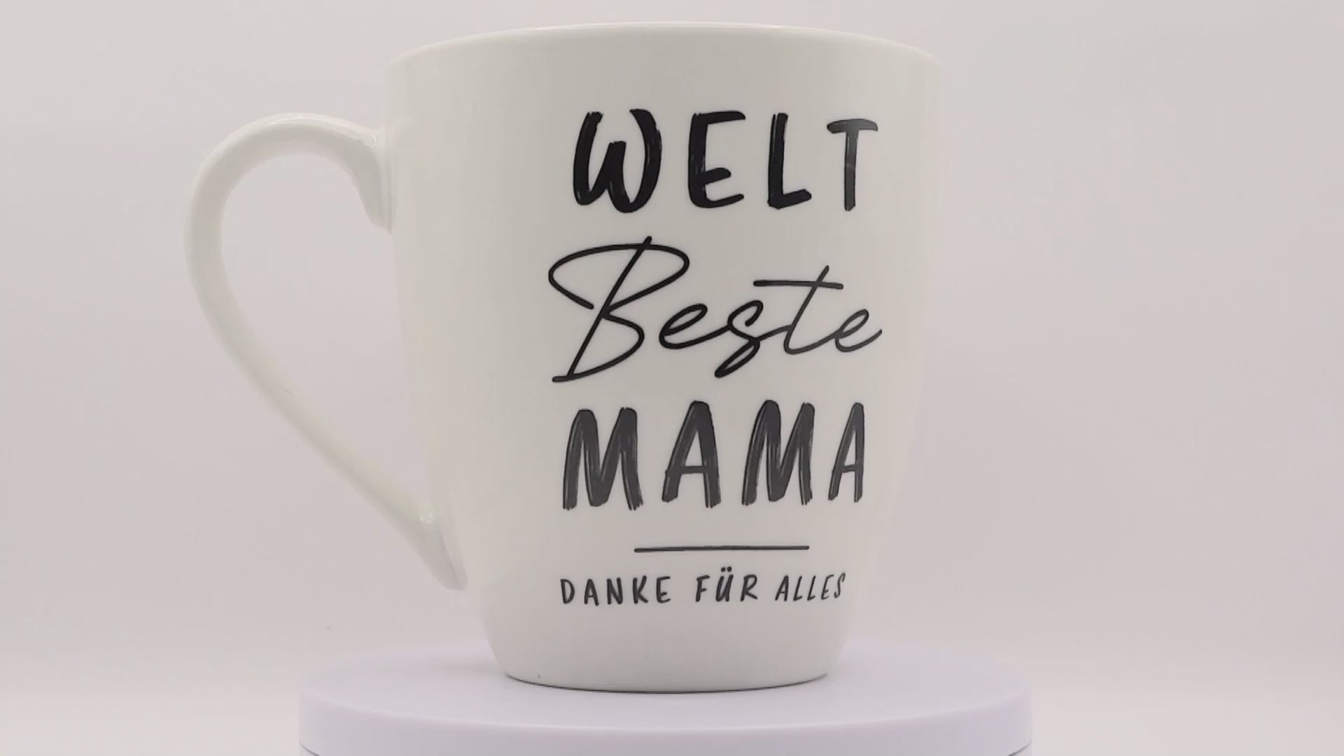 Jumbo Tasse XXL 550 ml  2er-Set mit Schriftzug "WELT Beste MAMA/WELT Bester PAPA - DANKE FÜR ALLES"
