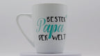 Jumbo Tasse XXL 350 ml mit Schriftzug "Bester Papa der Welt" auf 2 Seiten