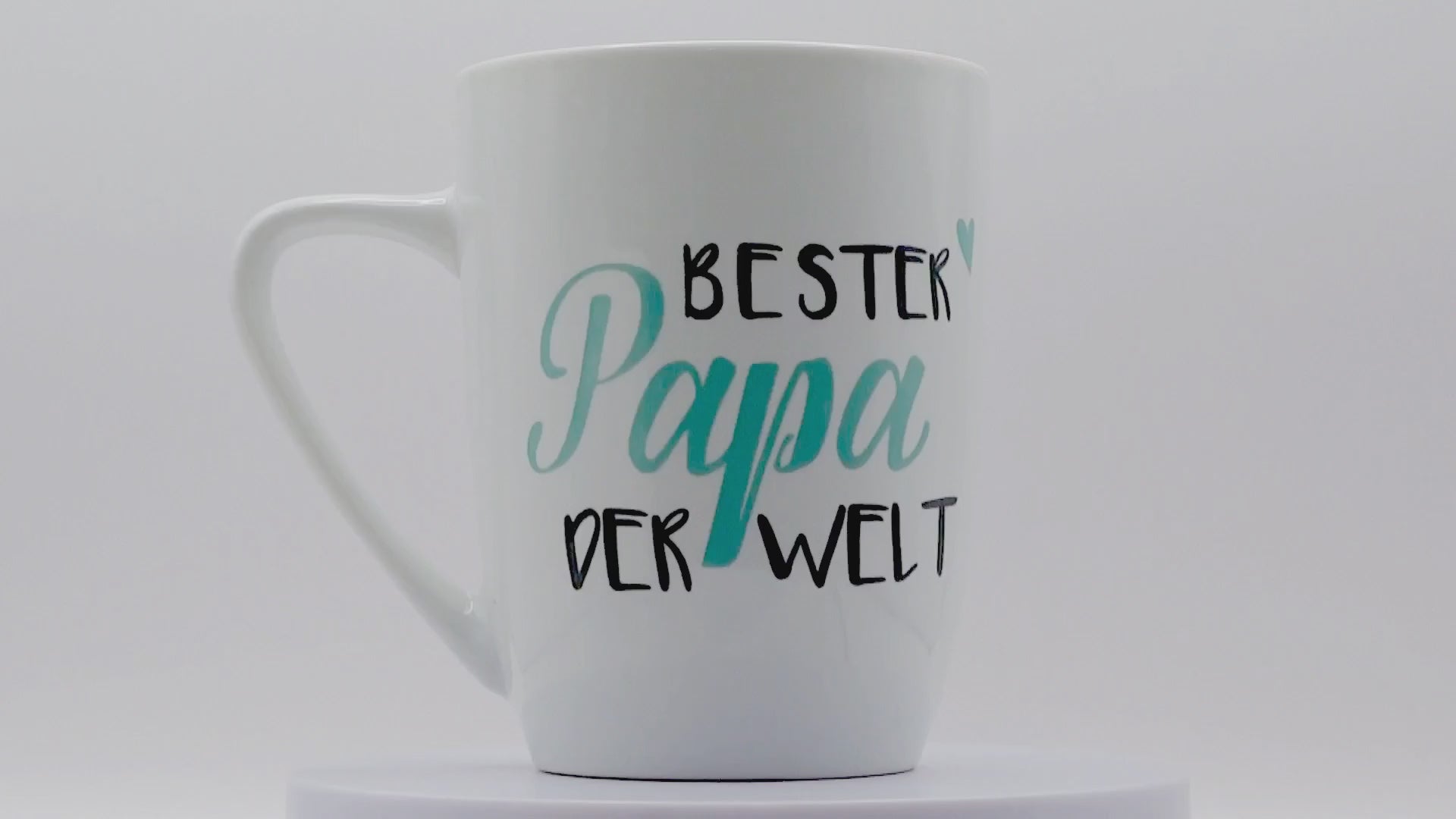 Jumbo Tasse XXL 350 ml mit Schriftzug "Bester Papa der Welt" auf 2 Seiten