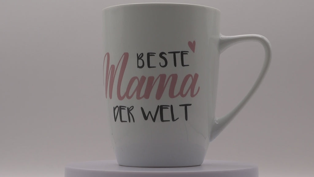 Jumbo Tasse XXL 380 ml mit Schriftzug "Beste Mama der Welt" auf 2 Seiten