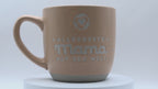 Jumbo Tasse XL 360 ml mit Schriftzug "Allerbeste Mama auf der Welt" aprikosefarbiger Hintergrund