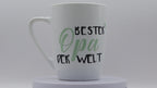 Jumbo Tasse XXL 380 ml mit Schriftzug "Bester Opa der Welt" auf 2 Seiten