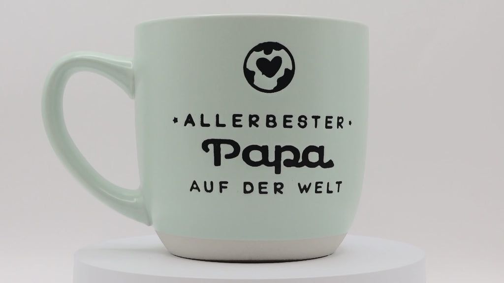Jumbo Tasse XL 360 ml mit Schriftzug "Allerbester Papa auf der Welt"
