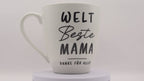 Jumbo Tasse XXL 550 ml mit Schriftzug "WELT Beste MAMA - DANKE FÜR ALLES"