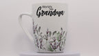Jumbo Tasse XL 350 ml mit Schriftzug "World´s best Grandma" mit Blumenwiese